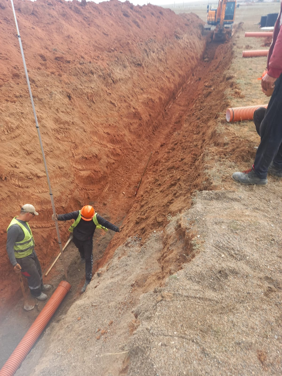 Прокладка канализационных сетей в селе Аксу-Аюлы Карагандинской области» 2024 год