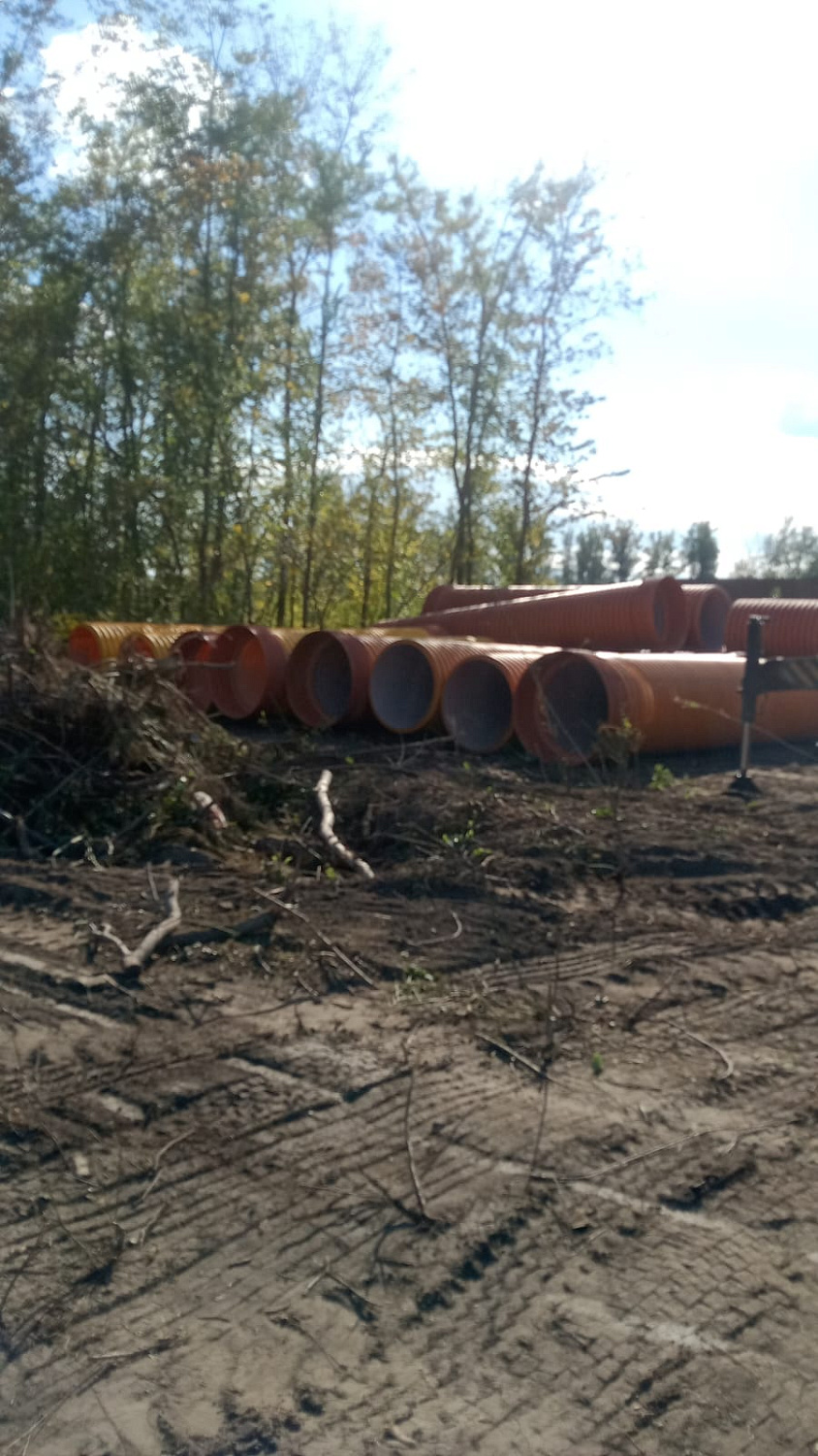 Прокладка магистральных канализационных труб диаметр 1000мм, г. Усть-Каменогорск 2024 год